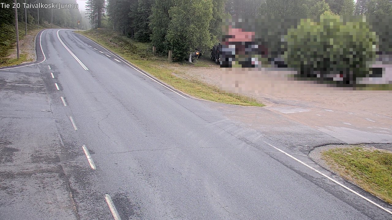 Weather Camera Image Road 20 Taivalkoski, Jurmu, Taivalkoski, Pohjois-Pohjanmaa