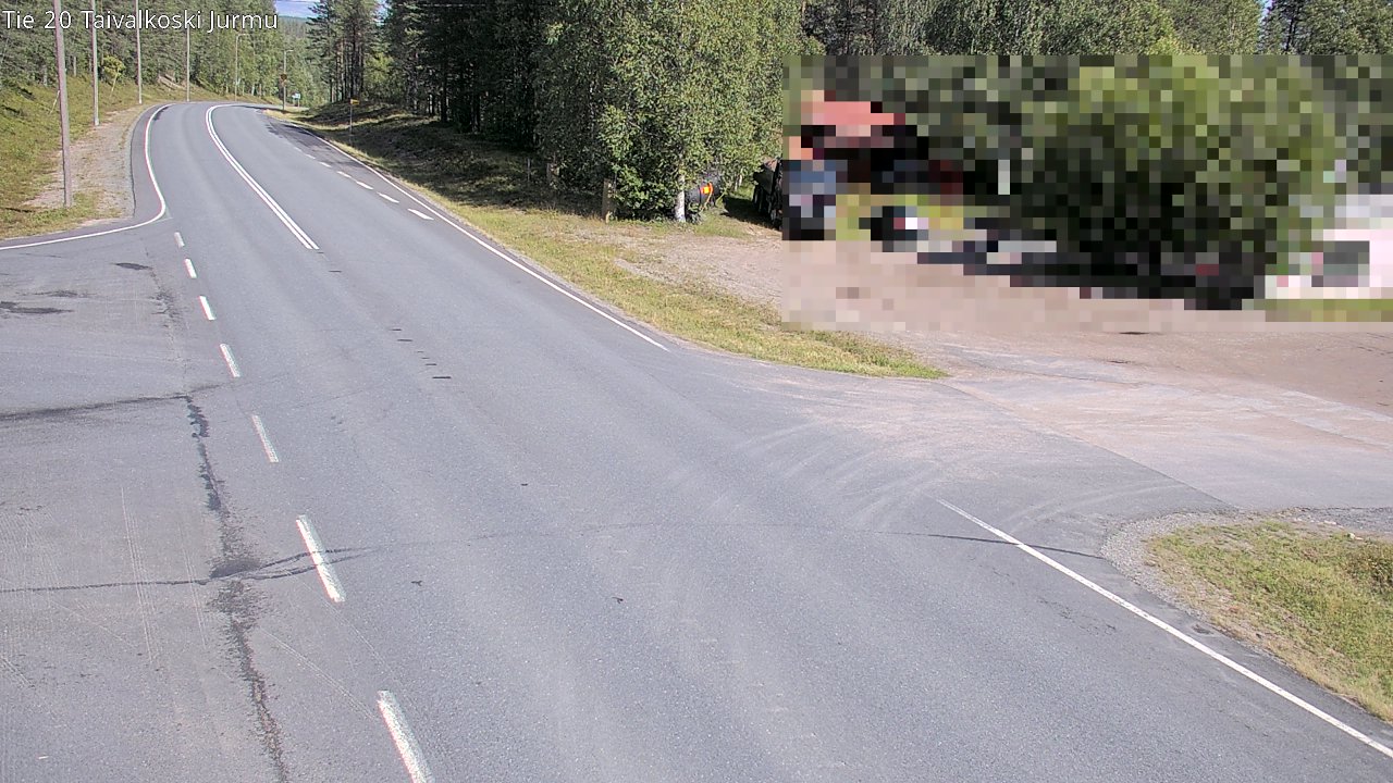 Weather Camera Image Väg 20 Taivalkoski, Jurmu, Taivalkoski, Pohjois-Pohjanmaa