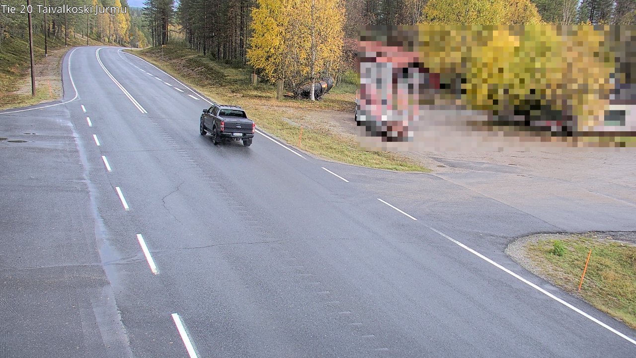 Weather Camera Image Väg 20 Taivalkoski, Jurmu, Taivalkoski, Pohjois-Pohjanmaa