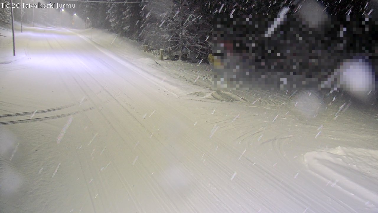 Weather Camera Image Väg 20 Taivalkoski, Jurmu, Taivalkoski, Pohjois-Pohjanmaa