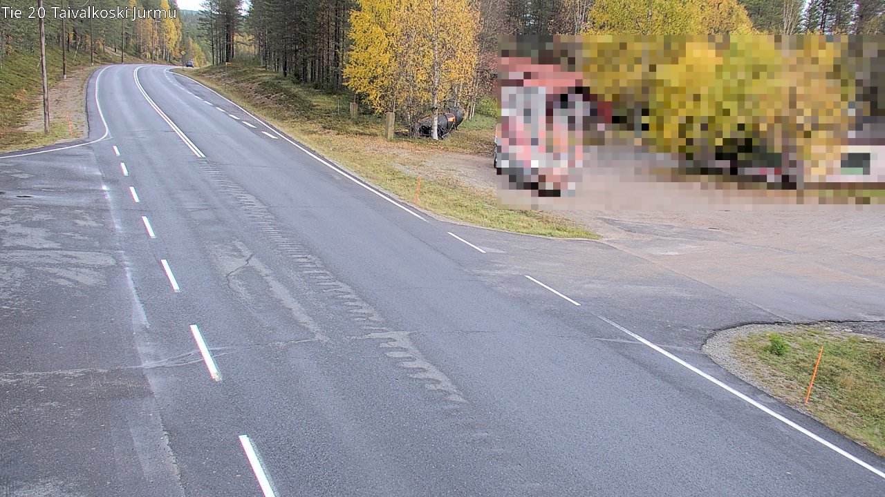 Weather Camera Image Väg 20 Taivalkoski, Jurmu, Taivalkoski, Pohjois-Pohjanmaa