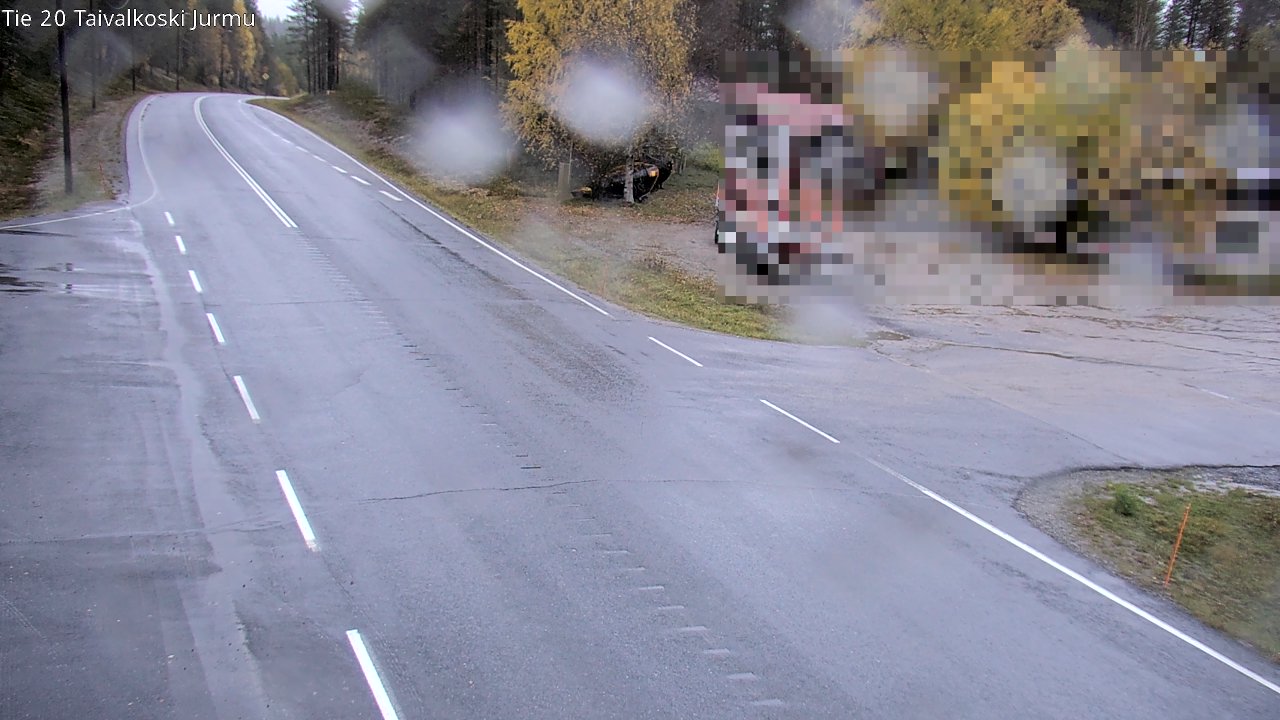 Weather Camera Image Väg 20 Taivalkoski, Jurmu, Taivalkoski, Pohjois-Pohjanmaa