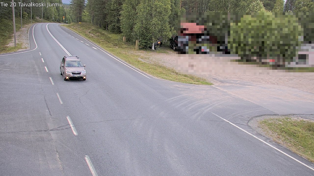 Kelikamerat Kuva Tie 20 Taivalkoski, Jurmu, Taivalkoski, Pohjois-Pohjanmaa