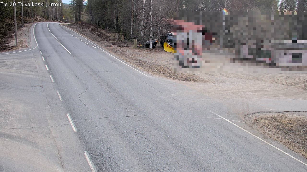 Weather Camera Image Road 20 Taivalkoski, Jurmu, Taivalkoski, Pohjois-Pohjanmaa