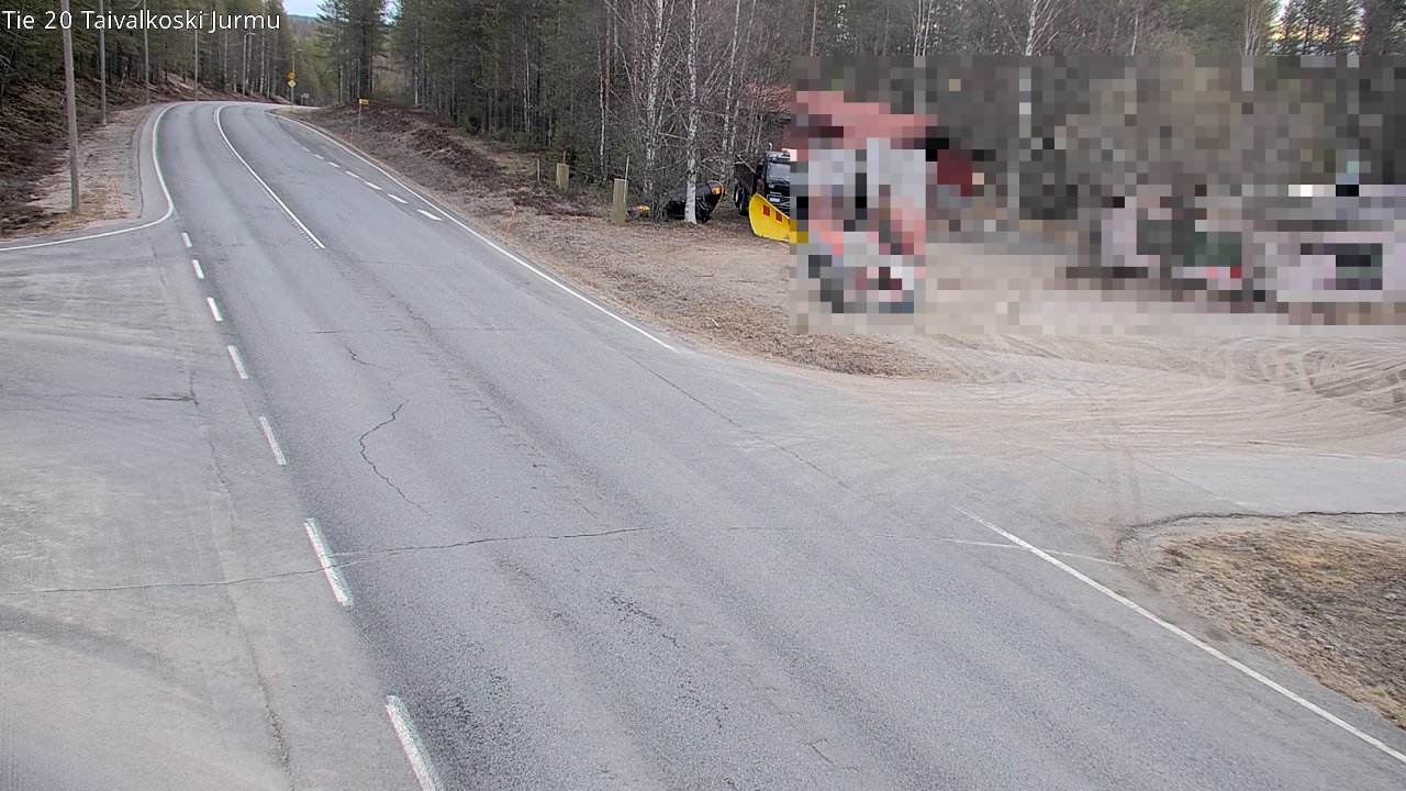 Weather Camera Image Road 20 Taivalkoski, Jurmu, Taivalkoski, Pohjois-Pohjanmaa