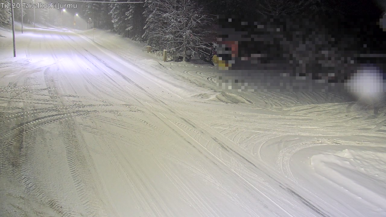 Weather Camera Image Väg 20 Taivalkoski, Jurmu, Taivalkoski, Pohjois-Pohjanmaa