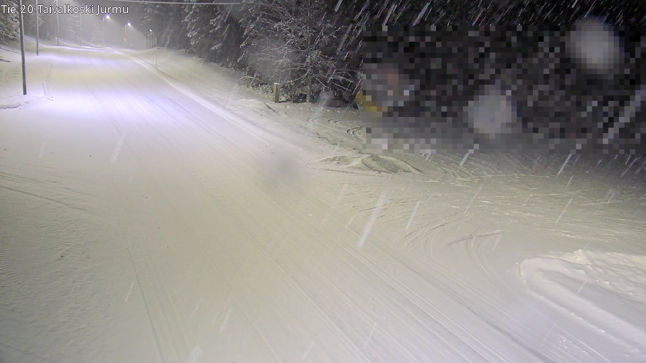 Weather Camera Image Väg 20 Taivalkoski, Jurmu, Taivalkoski, Pohjois-Pohjanmaa