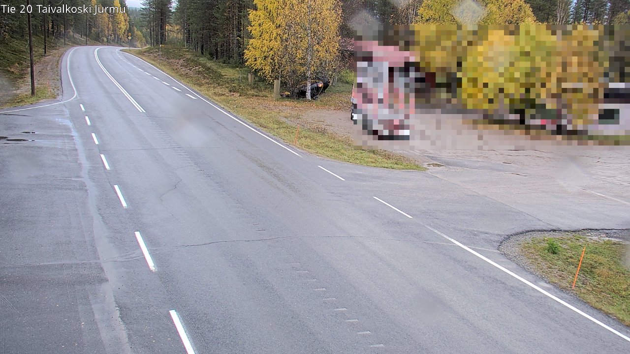 Weather Camera Image Väg 20 Taivalkoski, Jurmu, Taivalkoski, Pohjois-Pohjanmaa