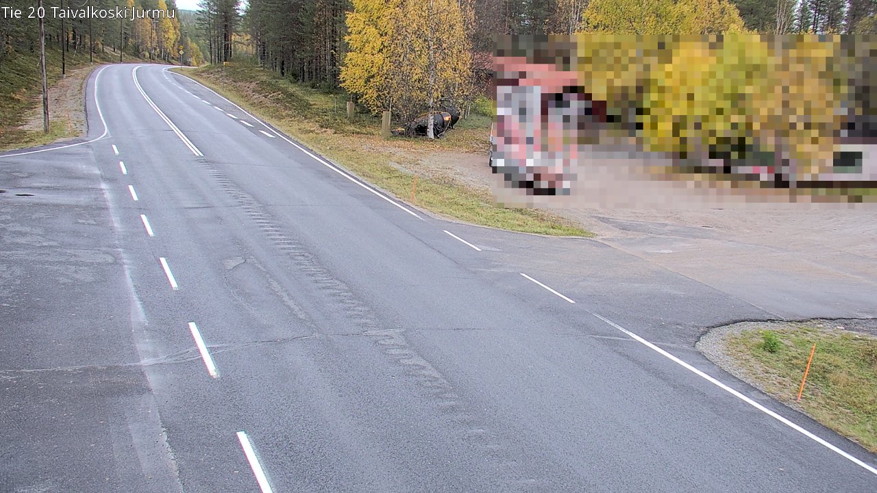 Weather Camera Image Väg 20 Taivalkoski, Jurmu, Taivalkoski, Pohjois-Pohjanmaa