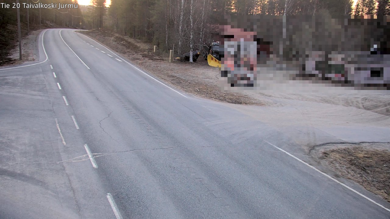 Weather Camera Image Road 20 Taivalkoski, Jurmu, Taivalkoski, Pohjois-Pohjanmaa