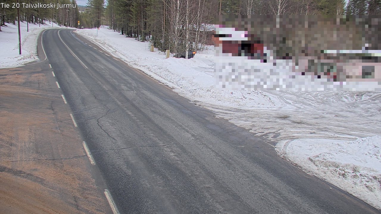 Weather Camera Image Road 20 Taivalkoski, Jurmu, Taivalkoski, Pohjois-Pohjanmaa