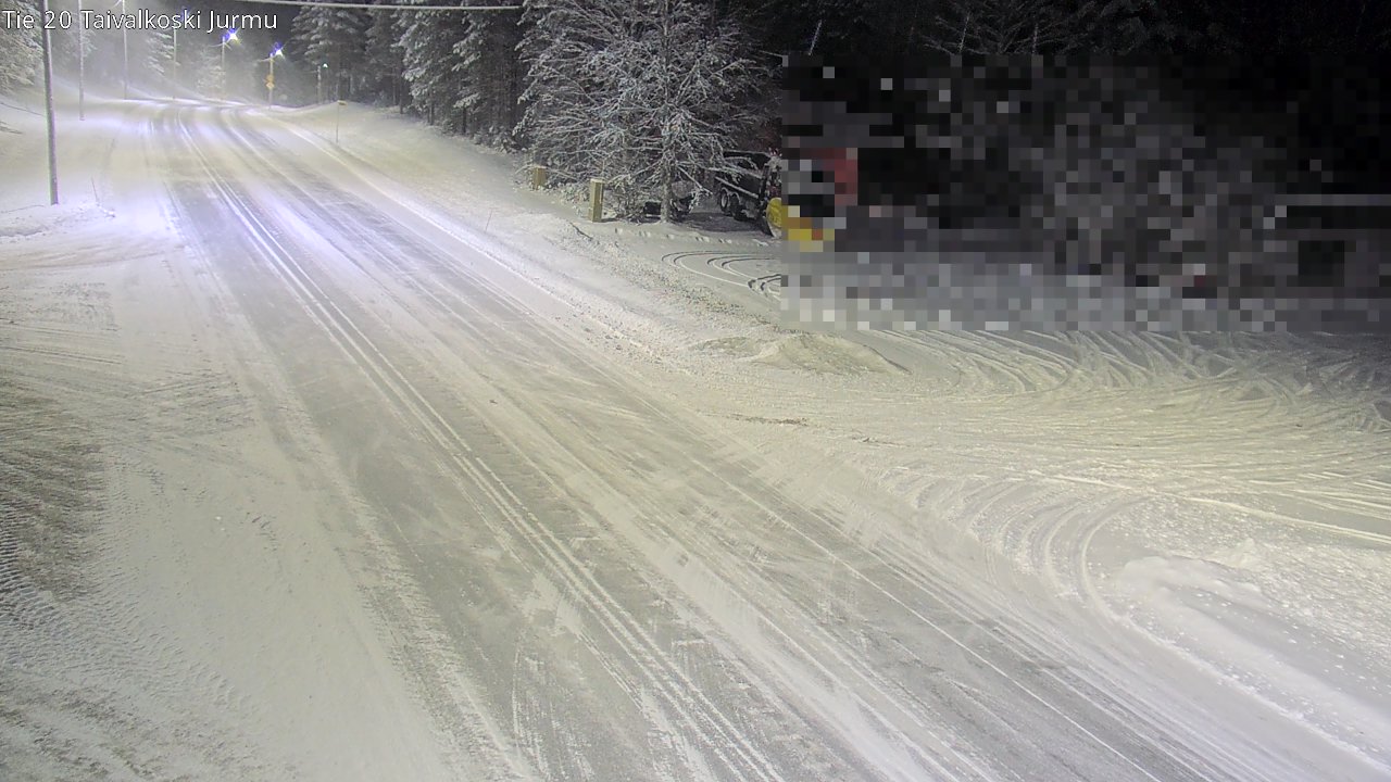 Weather Camera Image Väg 20 Taivalkoski, Jurmu, Taivalkoski, Pohjois-Pohjanmaa
