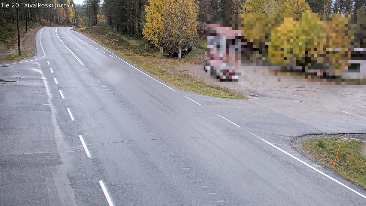 Weather Camera Image Väg 20 Taivalkoski, Jurmu, Taivalkoski, Pohjois-Pohjanmaa