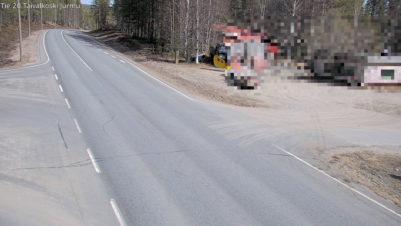 Weather Camera Image Road 20 Taivalkoski, Jurmu, Taivalkoski, Pohjois-Pohjanmaa
