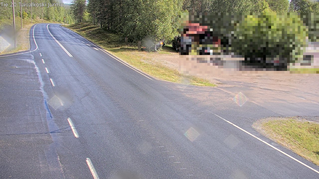 Weather Camera Image Road 20 Taivalkoski, Jurmu, Taivalkoski, Pohjois-Pohjanmaa