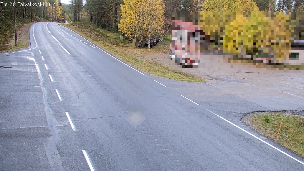 Weather Camera Image Väg 20 Taivalkoski, Jurmu, Taivalkoski, Pohjois-Pohjanmaa