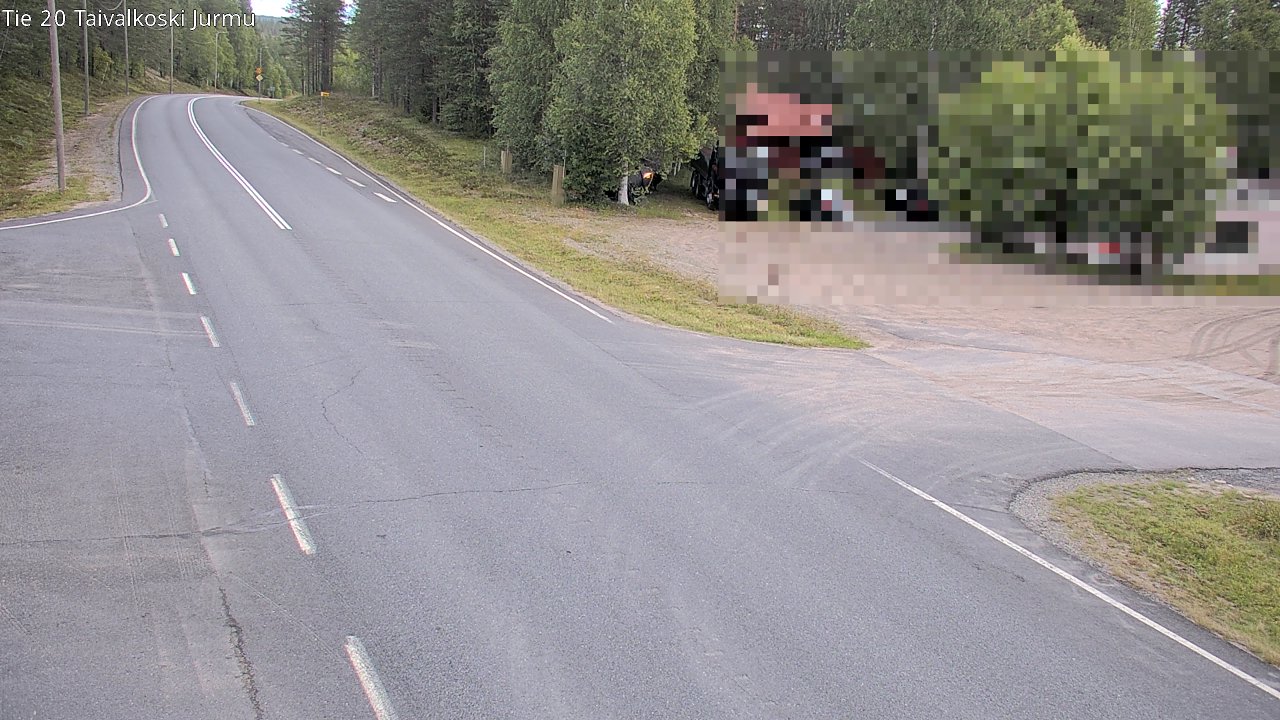 Weather Camera Image Road 20 Taivalkoski, Jurmu, Taivalkoski, Pohjois-Pohjanmaa