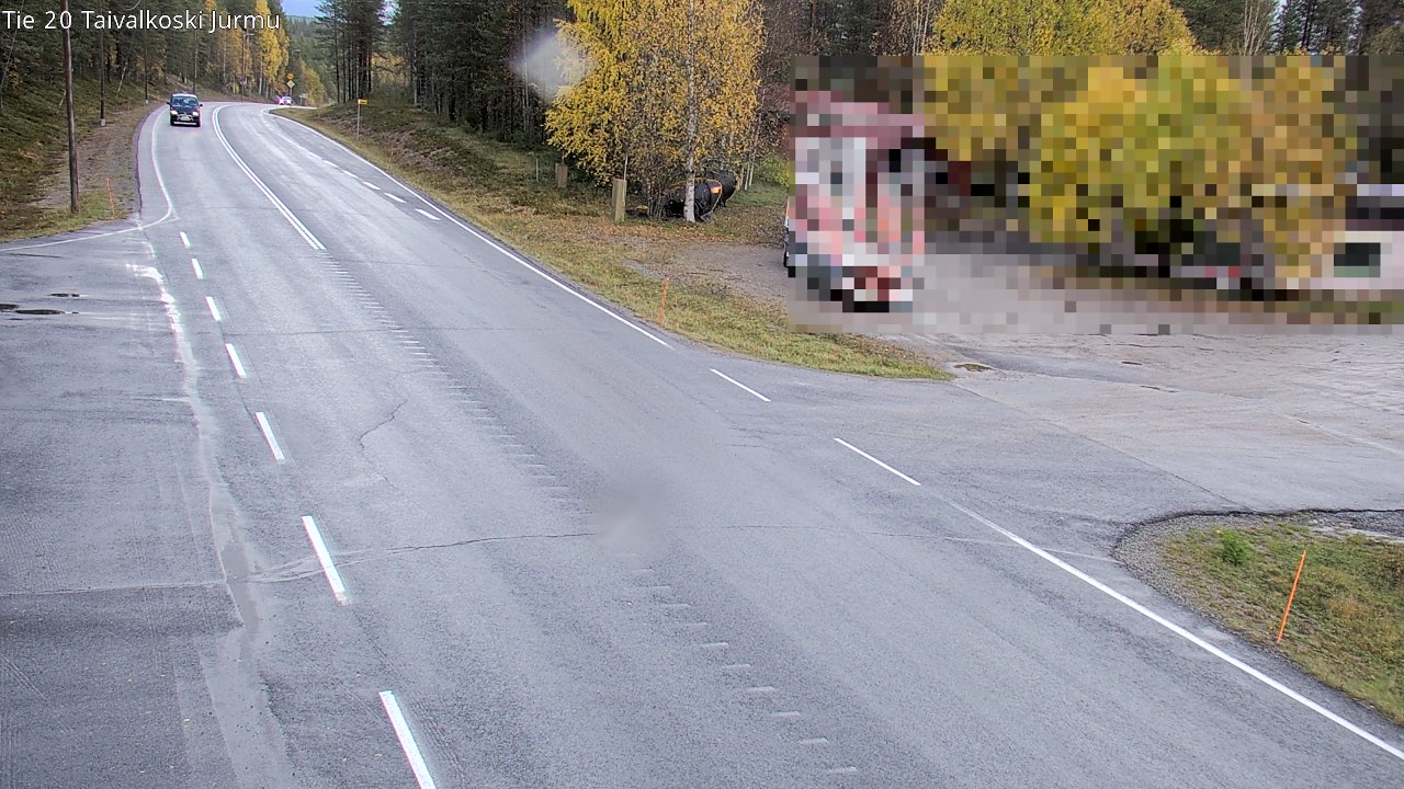 Weather Camera Image Väg 20 Taivalkoski, Jurmu, Taivalkoski, Pohjois-Pohjanmaa