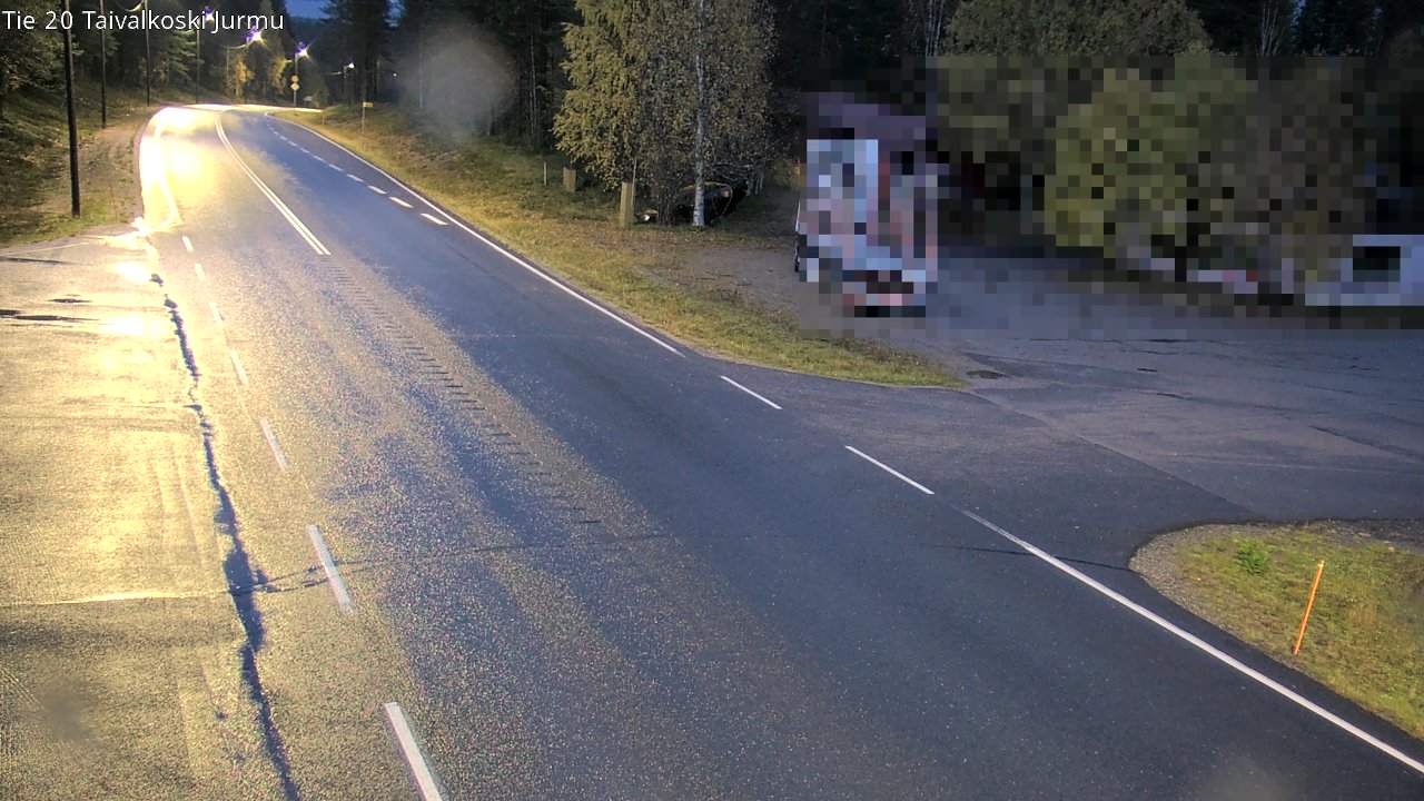 Weather Camera Image Väg 20 Taivalkoski, Jurmu, Taivalkoski, Pohjois-Pohjanmaa