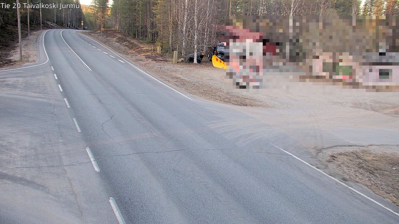 Weather Camera Image Road 20 Taivalkoski, Jurmu, Taivalkoski, Pohjois-Pohjanmaa