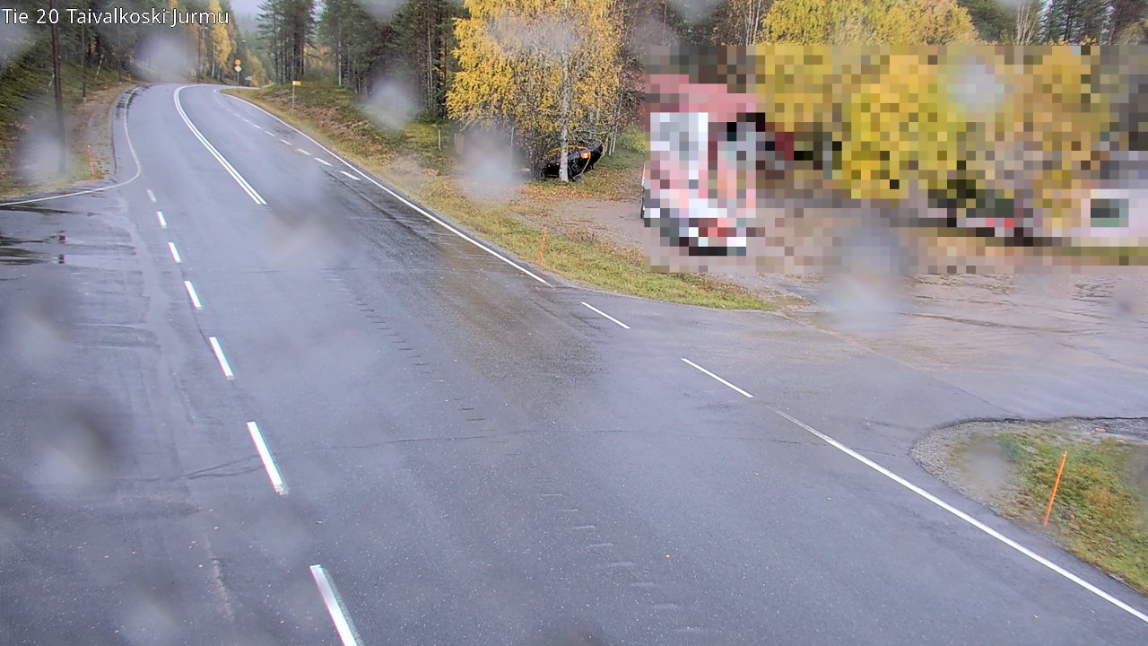 Weather Camera Image Väg 20 Taivalkoski, Jurmu, Taivalkoski, Pohjois-Pohjanmaa