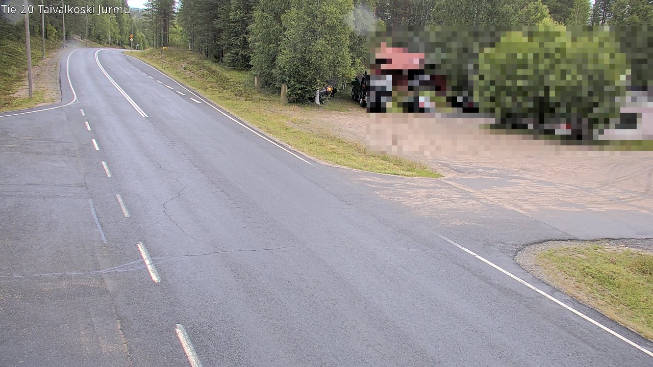 Weather Camera Image Road 20 Taivalkoski, Jurmu, Taivalkoski, Pohjois-Pohjanmaa