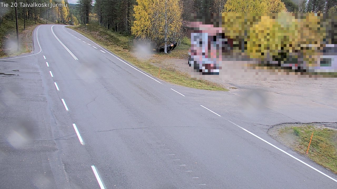 Weather Camera Image Väg 20 Taivalkoski, Jurmu, Taivalkoski, Pohjois-Pohjanmaa