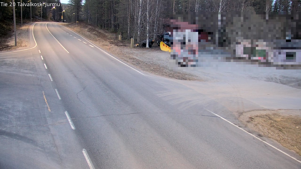 Weather Camera Image Road 20 Taivalkoski, Jurmu, Taivalkoski, Pohjois-Pohjanmaa