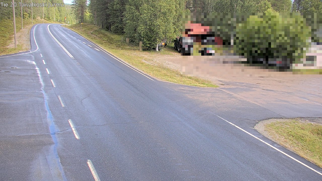 Weather Camera Image Väg 20 Taivalkoski, Jurmu, Taivalkoski, Pohjois-Pohjanmaa