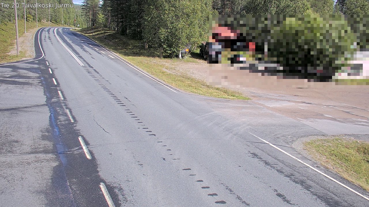 Weather Camera Image Väg 20 Taivalkoski, Jurmu, Taivalkoski, Pohjois-Pohjanmaa