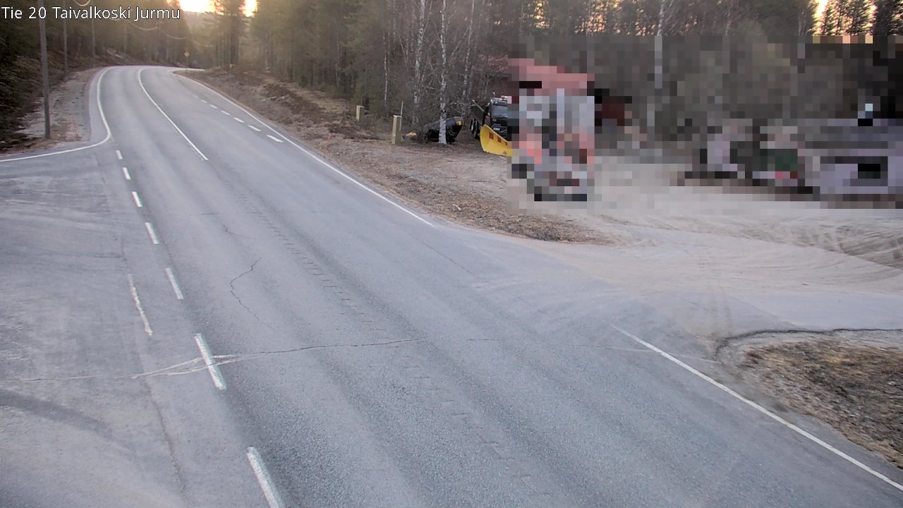 Weather Camera Image Road 20 Taivalkoski, Jurmu, Taivalkoski, Pohjois-Pohjanmaa