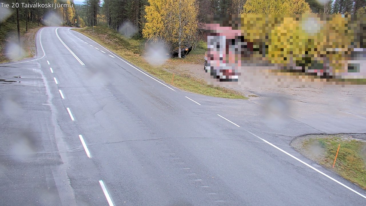 Weather Camera Image Väg 20 Taivalkoski, Jurmu, Taivalkoski, Pohjois-Pohjanmaa
