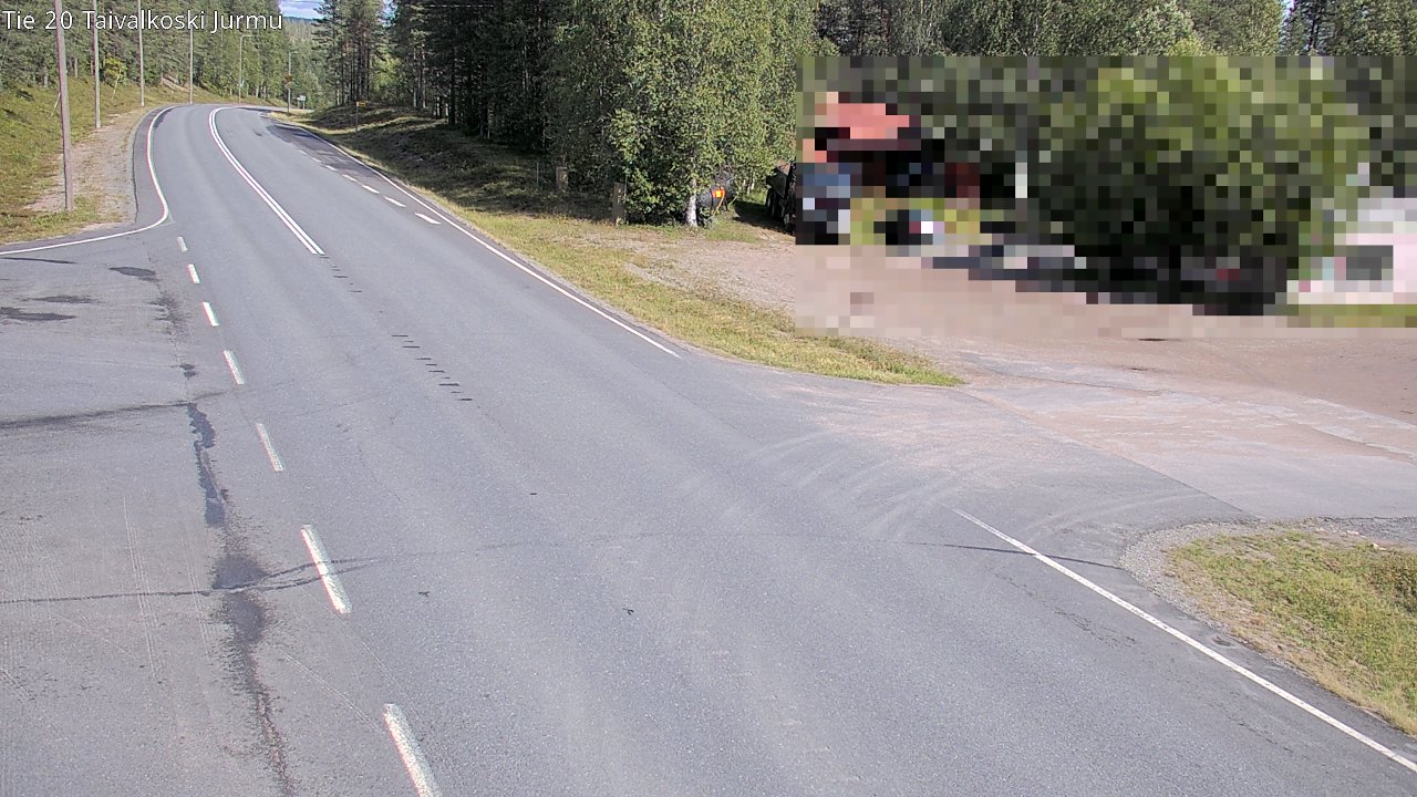 Weather Camera Image Väg 20 Taivalkoski, Jurmu, Taivalkoski, Pohjois-Pohjanmaa