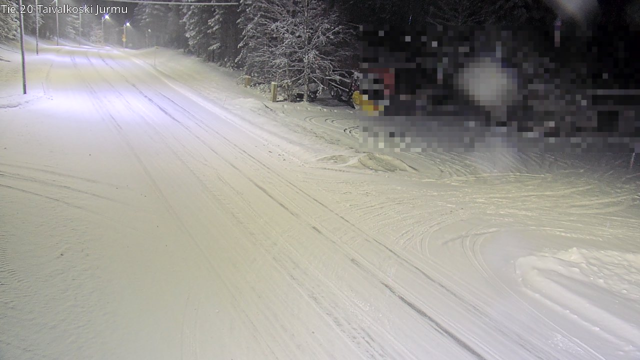 Weather Camera Image Väg 20 Taivalkoski, Jurmu, Taivalkoski, Pohjois-Pohjanmaa