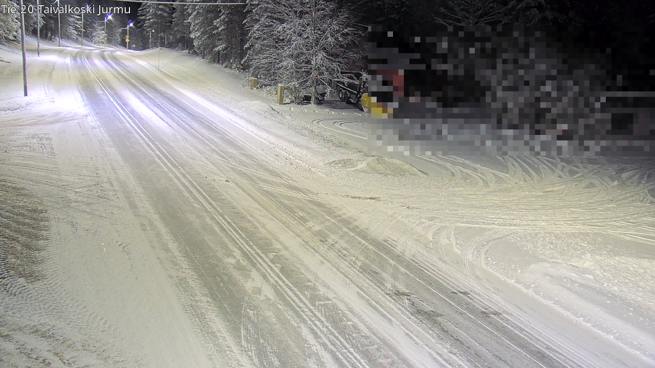 Weather Camera Image Väg 20 Taivalkoski, Jurmu, Taivalkoski, Pohjois-Pohjanmaa