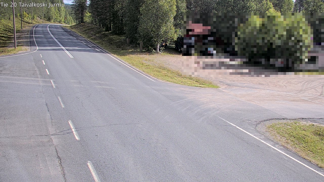 Weather Camera Image Road 20 Taivalkoski, Jurmu, Taivalkoski, Pohjois-Pohjanmaa