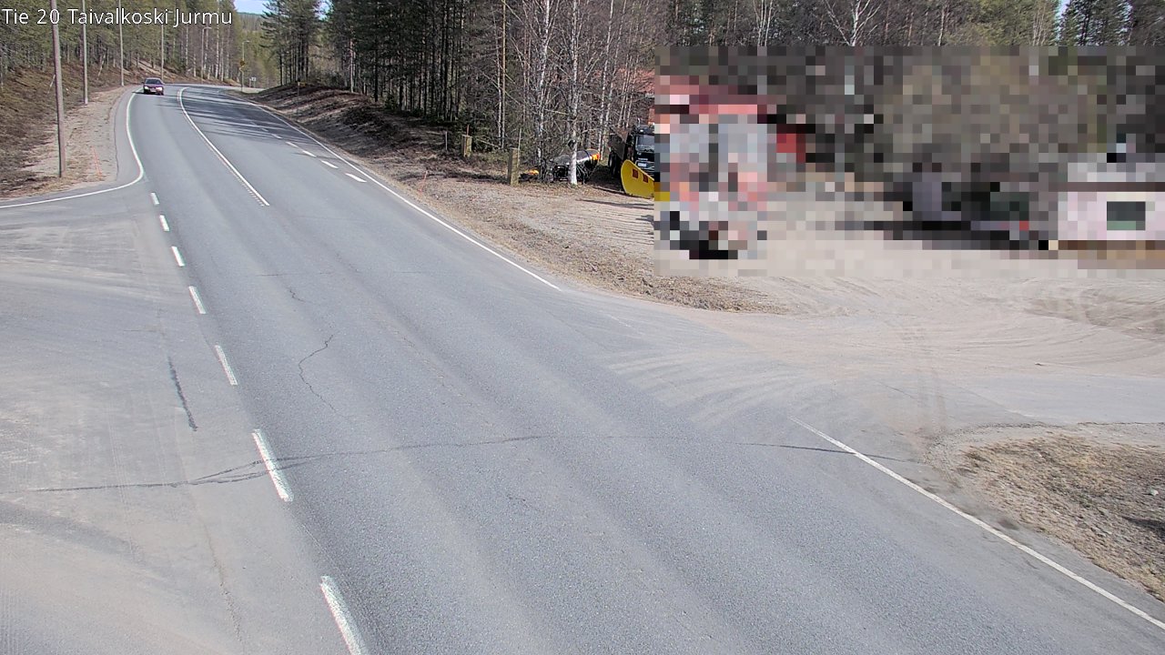 Weather Camera Image Road 20 Taivalkoski, Jurmu, Taivalkoski, Pohjois-Pohjanmaa