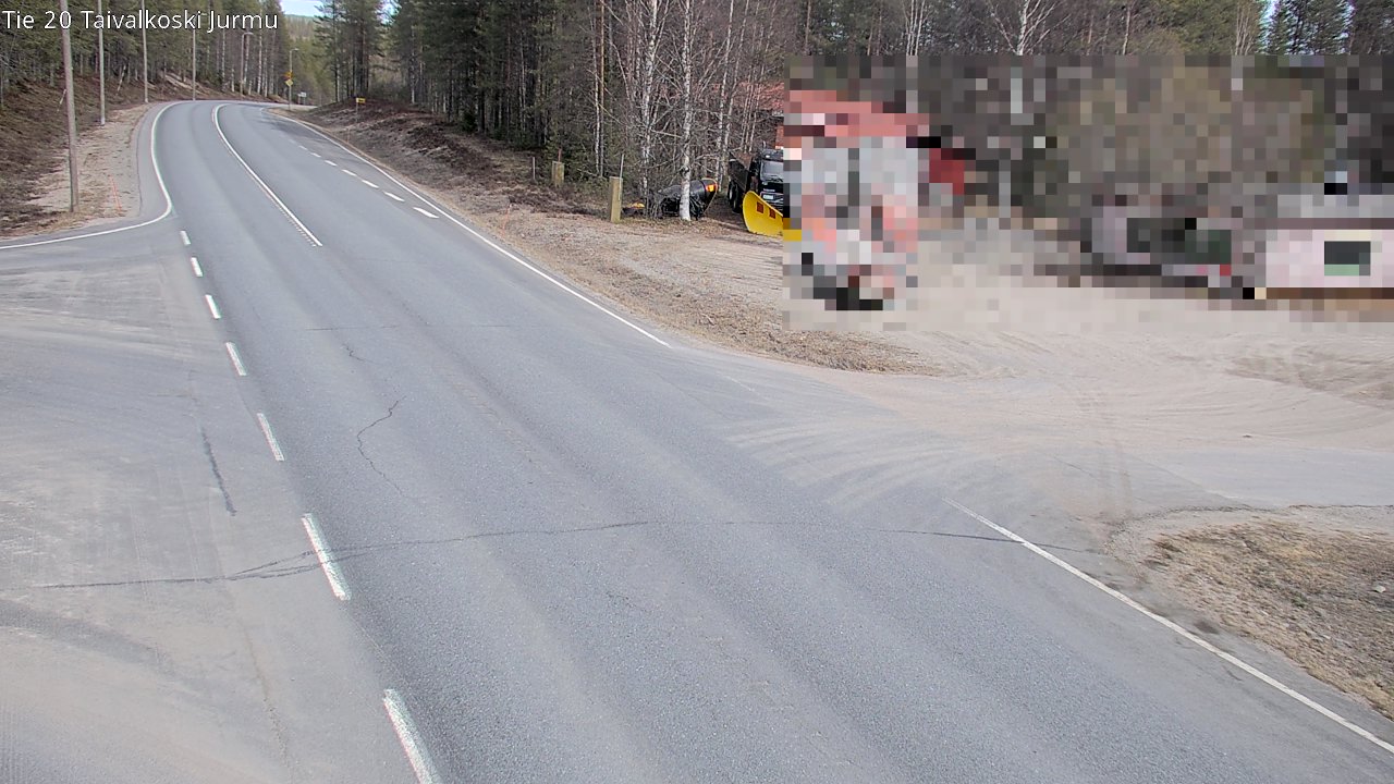 Weather Camera Image Road 20 Taivalkoski, Jurmu, Taivalkoski, Pohjois-Pohjanmaa