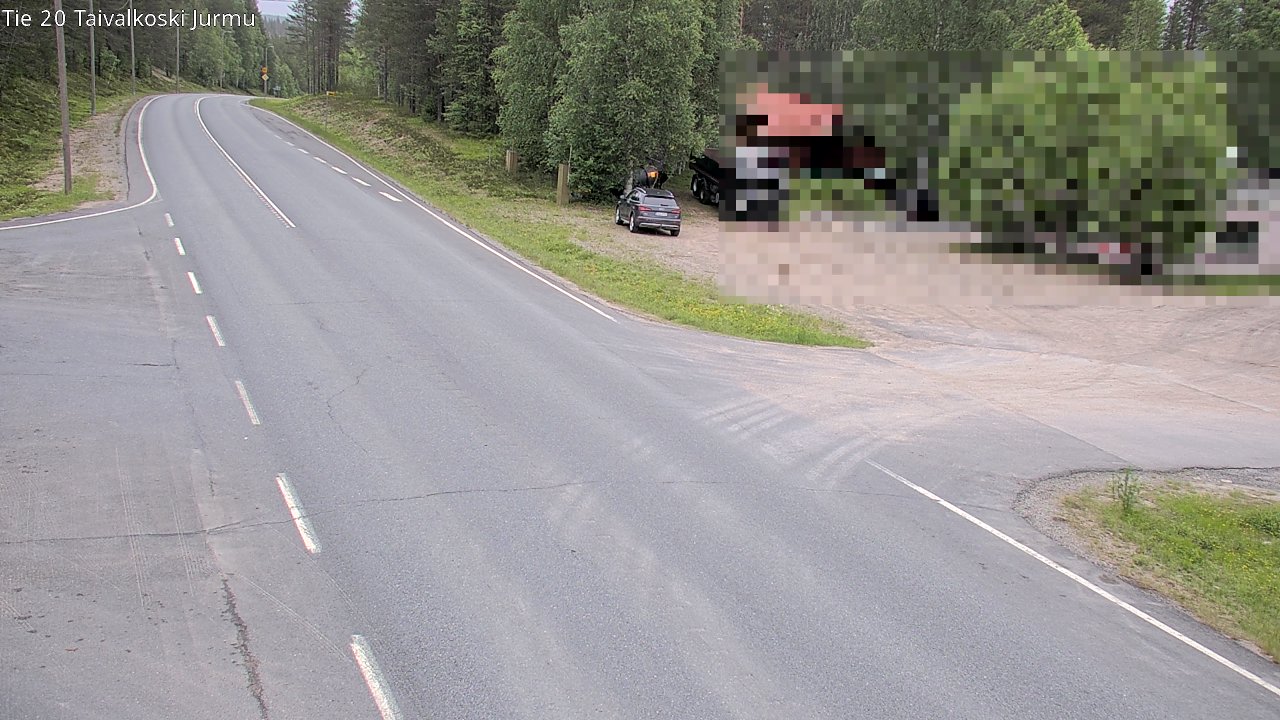 Weather Camera Image Road 20 Taivalkoski, Jurmu, Taivalkoski, Pohjois-Pohjanmaa