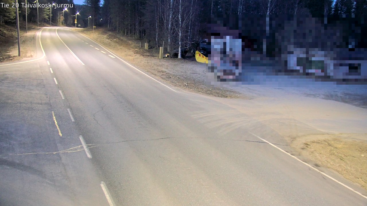 Weather Camera Image Road 20 Taivalkoski, Jurmu, Taivalkoski, Pohjois-Pohjanmaa