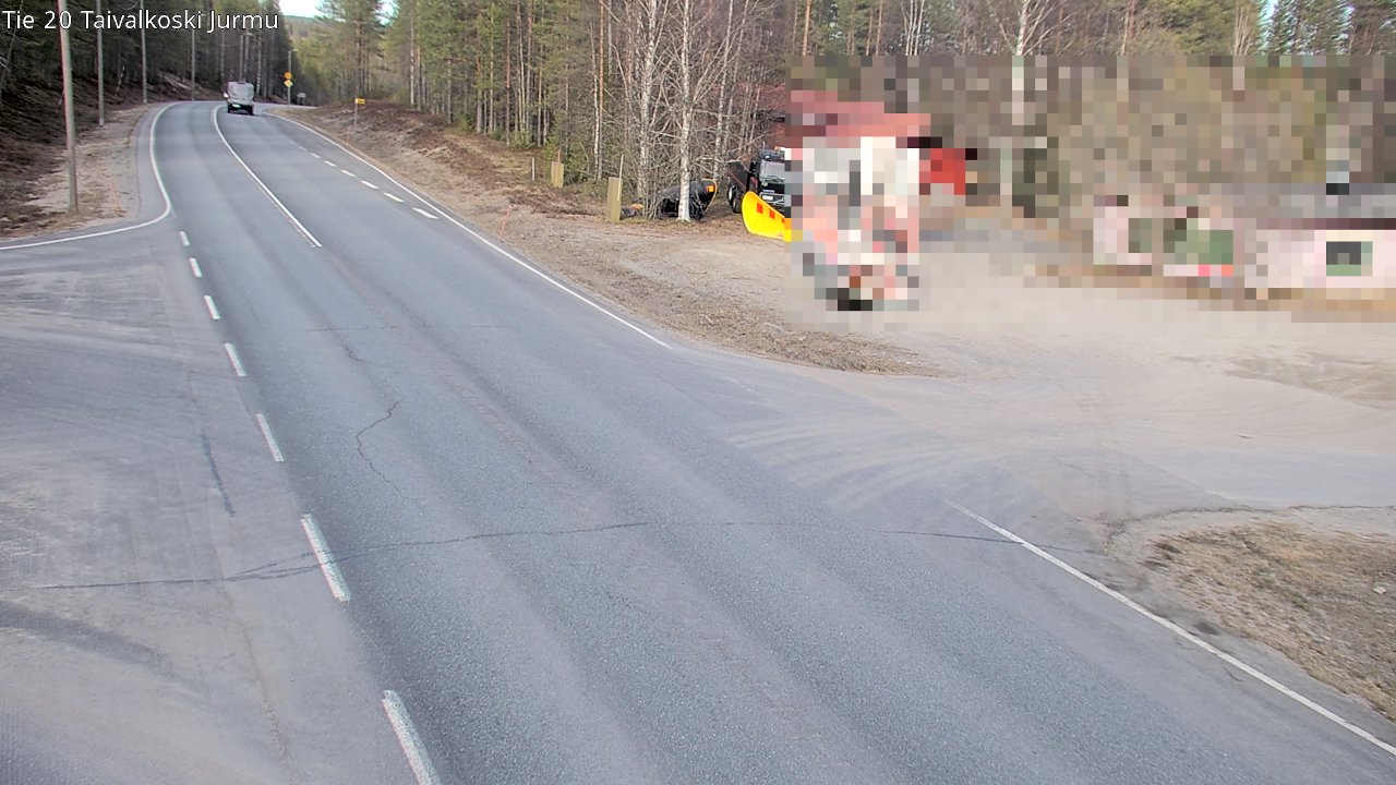 Weather Camera Image Road 20 Taivalkoski, Jurmu, Taivalkoski, Pohjois-Pohjanmaa