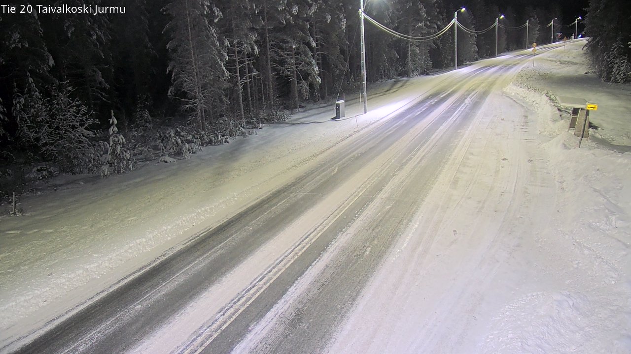 Weather Camera Image Väg 20 Taivalkoski, Jurmu, Taivalkoski, Pohjois-Pohjanmaa