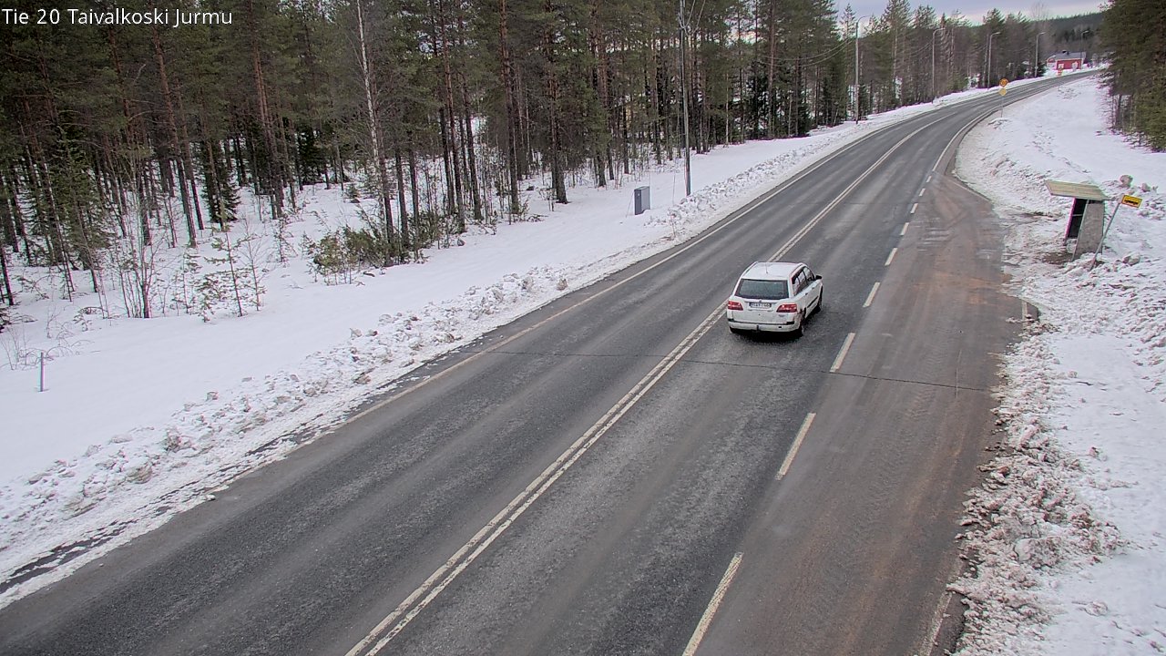 Weather Camera Image Väg 20 Taivalkoski, Jurmu, Taivalkoski, Pohjois-Pohjanmaa