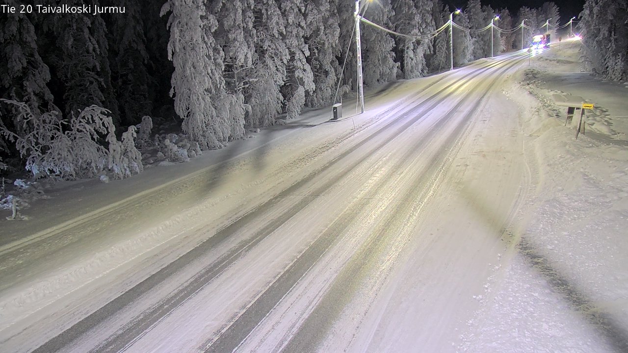 Weather Camera Image Road 20 Taivalkoski, Jurmu, Taivalkoski, Pohjois-Pohjanmaa