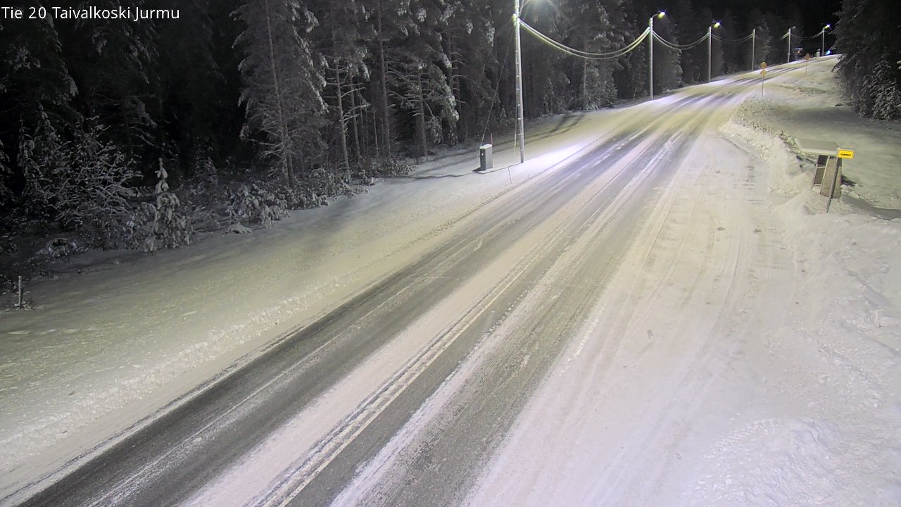 Weather Camera Image Väg 20 Taivalkoski, Jurmu, Taivalkoski, Pohjois-Pohjanmaa