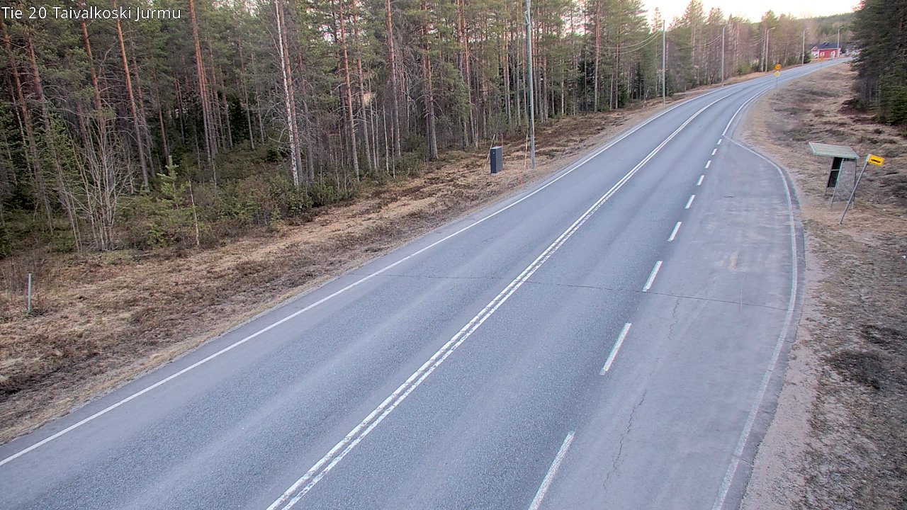 Weather Camera Image Väg 20 Taivalkoski, Jurmu, Taivalkoski, Pohjois-Pohjanmaa