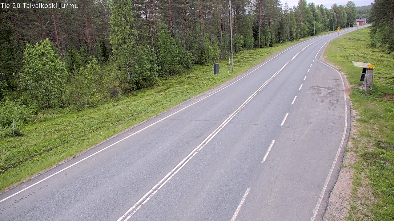 Weather Camera Image Väg 20 Taivalkoski, Jurmu, Taivalkoski, Pohjois-Pohjanmaa