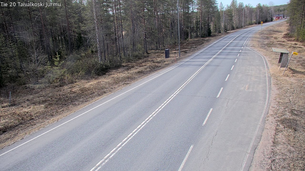Weather Camera Image Väg 20 Taivalkoski, Jurmu, Taivalkoski, Pohjois-Pohjanmaa