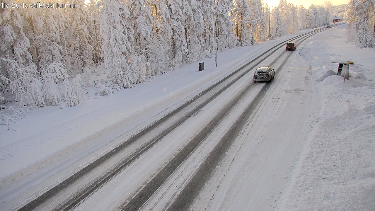 Weather Camera Image Road 20 Taivalkoski, Jurmu, Taivalkoski, Pohjois-Pohjanmaa