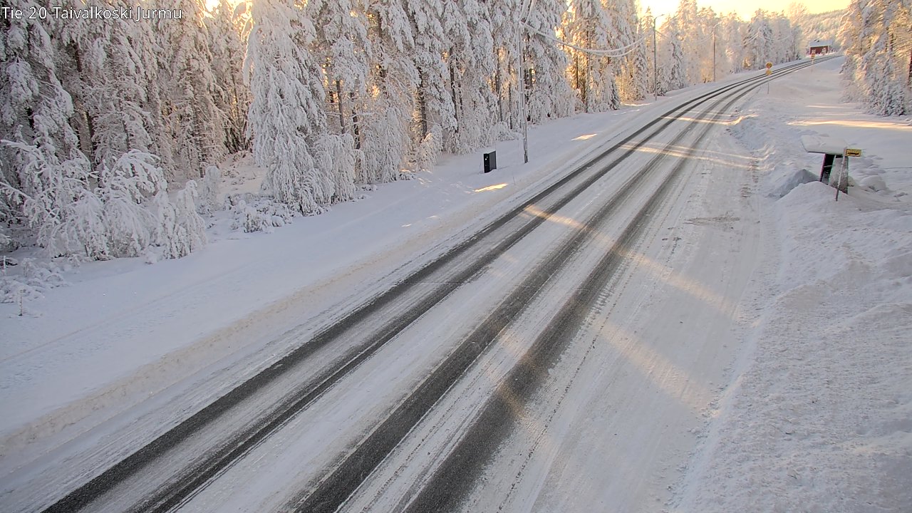 Weather Camera Image Road 20 Taivalkoski, Jurmu, Taivalkoski, Pohjois-Pohjanmaa